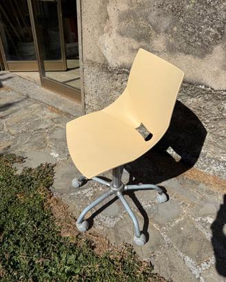 Sedia da scrivania girevole con rotelle