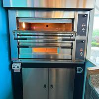 forno bicamerale, cella riscaldata e cappa