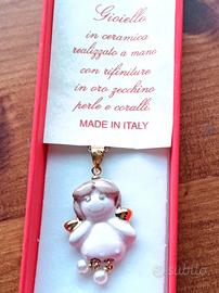 Catenina con angioletto a ciondolo 