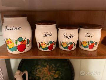 SET BARATTOLI CUCINA CAFFE SALE FARINA - Arredamento e Casalinghi In  vendita a Roma