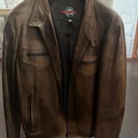 Giubbino di pelle marrone