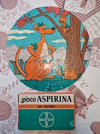 Puzzle Aspirina vintage anni 70 (circa 60 pezzi)