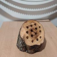 Portamatite portapenne in legno di ulivo