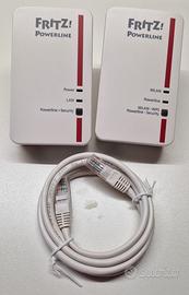 Set Fritz! Powerline wifi extender 1000E+1240E