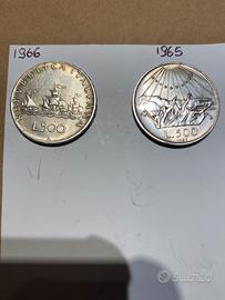 Monete argento 500 lire
