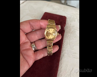 ROLEXoysterPERPETUALdatejustOROLOGIOoro18kt28mm