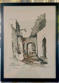 Rara Serigrafia Materica "Antica Osteria Palatone"