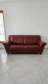 Divano 2/3 posti in VERA PELLE - Artigianato Tosca