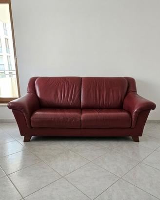 Divano 2/3 posti in VERA PELLE - Artigianato Tosca