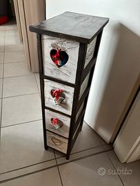 Cassettiera in Legno Vintage