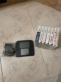 Nintendo 2DS + 7 giochi + caricabatterie