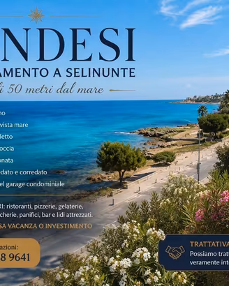 APPARTAMENTO A SELINUNTE A POCHI M.DALLA SPIAGGIA 