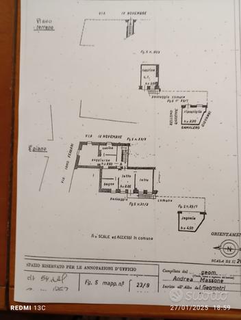 Partamento+cantina+ripostiglio/legnaia