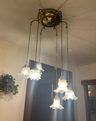 Lampadario a sospensione artigianale 