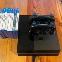 Ps4 con 2 controller 8 giochi postazione controlle