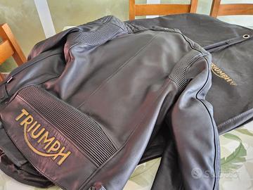 Giubbotto moto Triumph Braddan in pelle