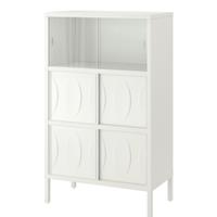 KALKNÄS IKEA libreria con ante scorrevoli bianco,