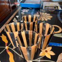 Bicchieri in osso e bamboo