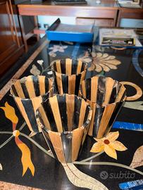 Bicchieri in osso e bamboo