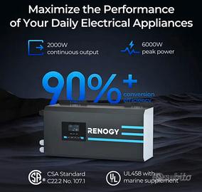 inverter 12v + caricabatterie camper barca