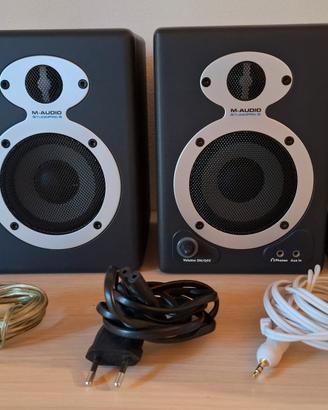 Casse Monitor M-Audio StudioPro 3 20W + cavi