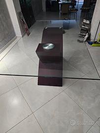 Tavolo in legno e vetro 