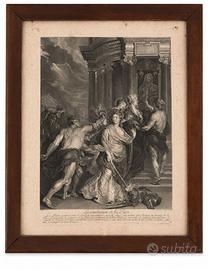 “La conclusion de la Paix” – Incisione antica