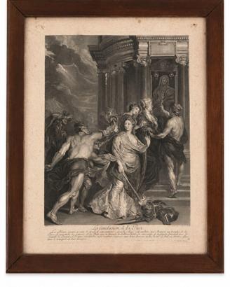 “La conclusion de la Paix” – Incisione antica