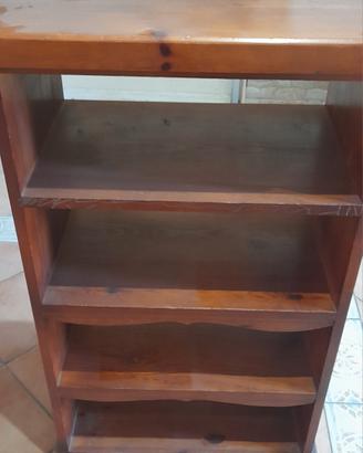 libreria mobiletto in vero legno 