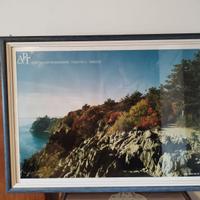 Poster vintage in cornice sentiero Rilke