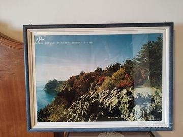 Poster vintage in cornice sentiero Rilke