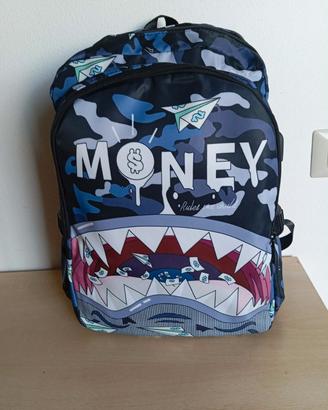 Zaino Streetwear Camouflage "Money" – Come Nuovo
