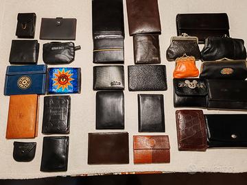 Portafogli in pelle varie misure e annate Leggere