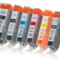 6 cartucce compatibili CANON 520-521