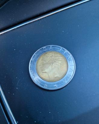 Moneta rara, lire 500, 1986, bimetallica