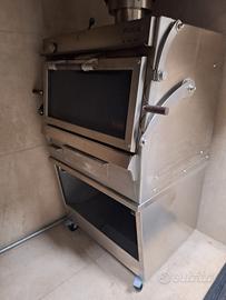 Forno Pira 90 a carboni con supporto