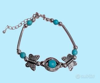 Bracciale con pietre turchese 