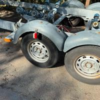 Carrello barca satellite doppio asse