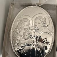 Madonna Quadro Argento Natalità Sacra Famiglia