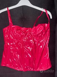 Corsetto Top Effetto Vernice Yamamay Rosso (L)