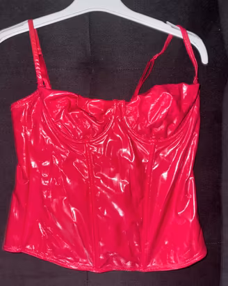 Corsetto Top Effetto Vernice Yamamay Rosso (L)