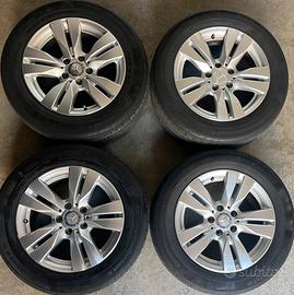 4 cerchi in lega e gomme originali Mercedes 16"