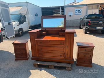 Mobile scrittoio cassettiera con compdini