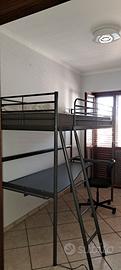 letto a soppalco con scrivania ikea