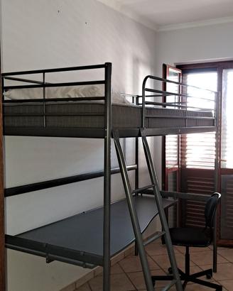 letto a soppalco con scrivania ikea