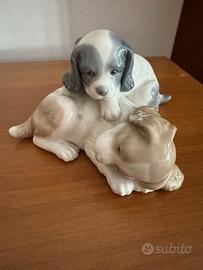 Statuina cani coker NAO by Lladró "Svegliati"