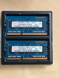 Moduli RAM Hynix 2GB DDR3 SO-DIMM PC3-10600S