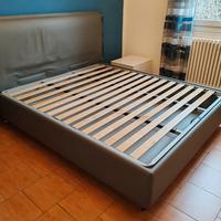 letto contenitore matrimoniale similpelle