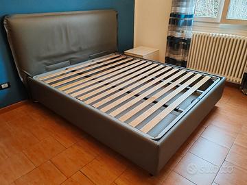 letto contenitore matrimoniale similpelle