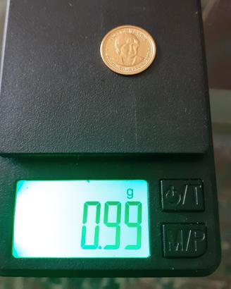 lingotto oro Angela Merkel 1 grammo 999 